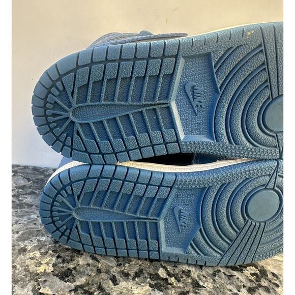 Nike Air Jordan 1 Retro High OG Kid Size 10C Dark Marina Blue Black AQ2665-404 - Picture 6 of 10